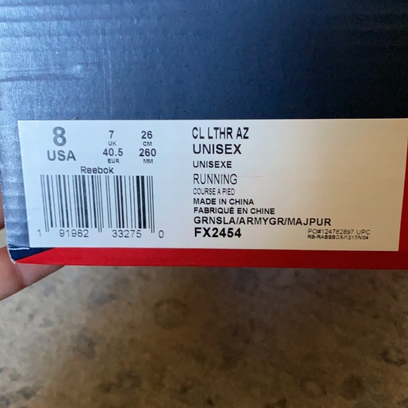 Rebock sneakers men’s 8 USA/women’s 9 1/2 USA (unisex) Amazing New! - Picture 9 of 10